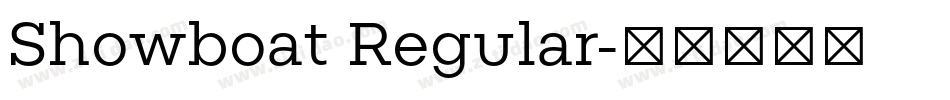 Showboat Regular字体转换